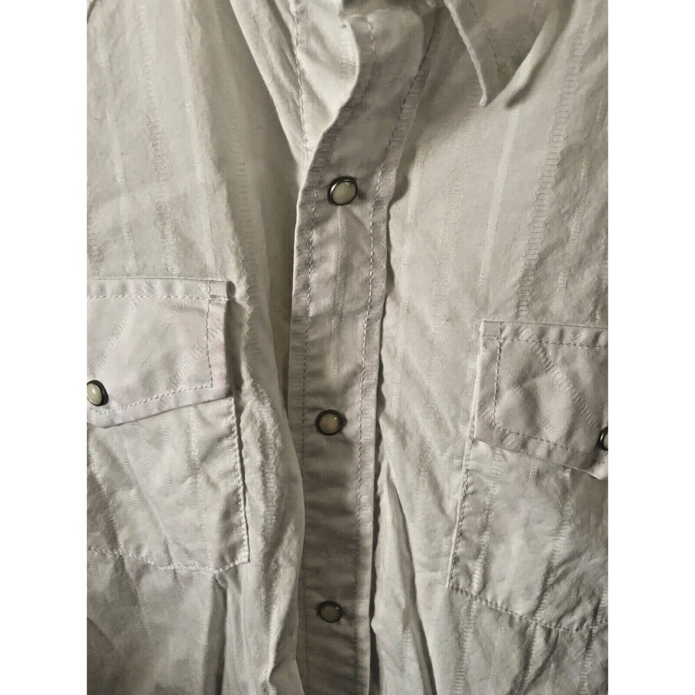 Aeropostale White Dress Shirt (Men’s Size L) • Button Down • Snap Closure EUC - Picture 2 of 7